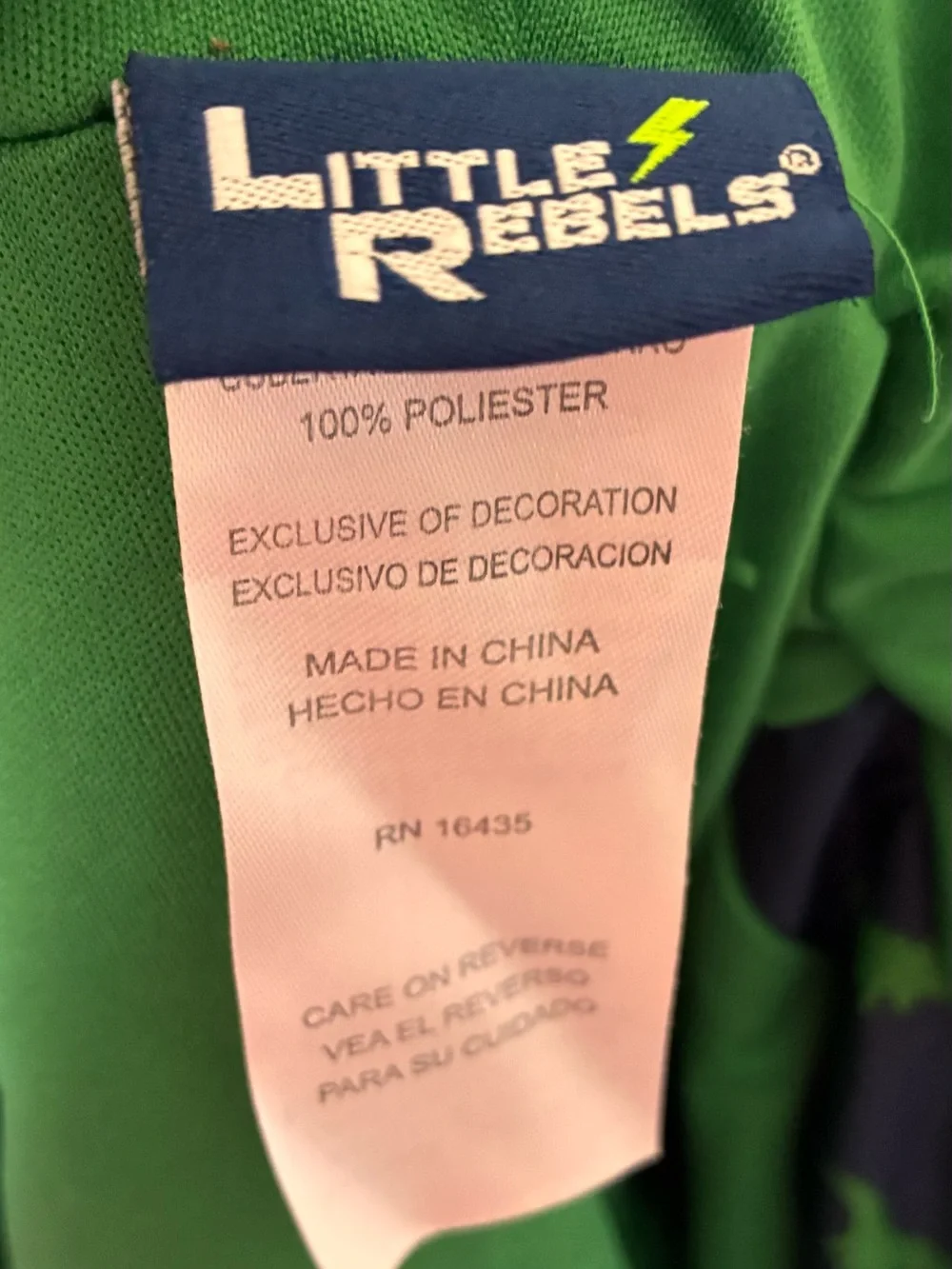 Little rebel navy hooded